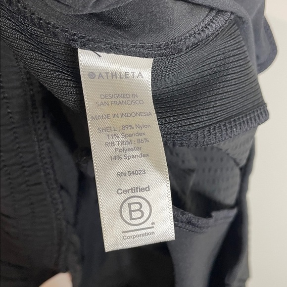 Athleta | Women’s Black Textured Brooklyn Pants Size 4 - Picture 9 of 9
